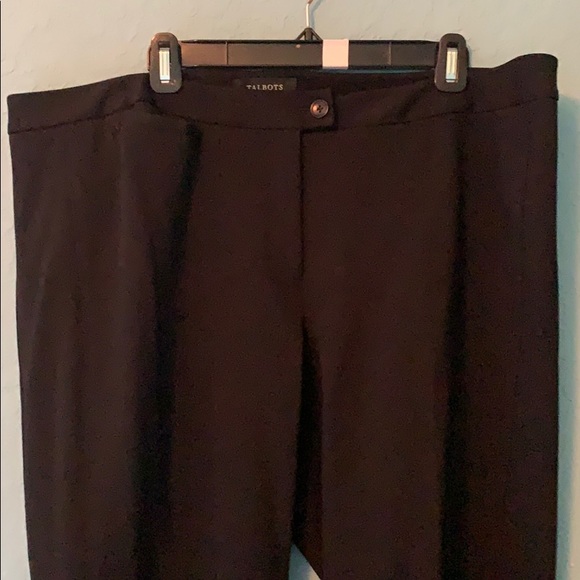 Talbots Womens Dress Pants Size 18W Black  Rayon - Picture 3 of 8